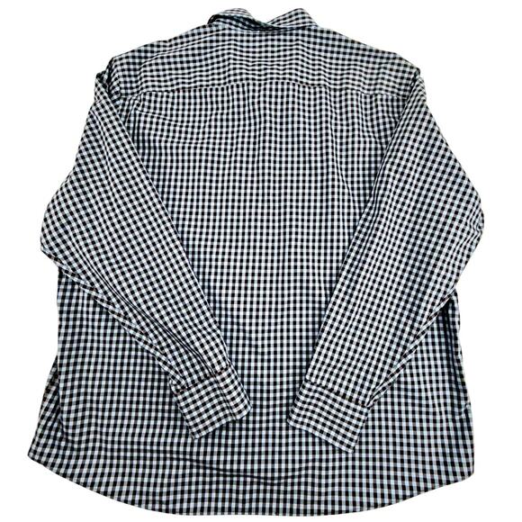 UNTUCKit Mens XX-Large Mclaren WF Brown Blue Plaid Button down Shirt - Picture 3 of 5